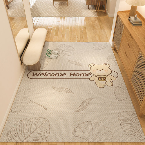 可裁剪定制入户门地垫奶油风客厅地毯门垫进门口玄关脚垫防滑家用