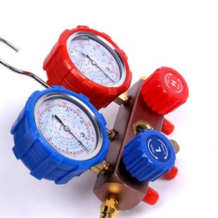 汽车空调加氟表 冷媒表 制冷剂压力表 雪种加氟工具配件双表维修