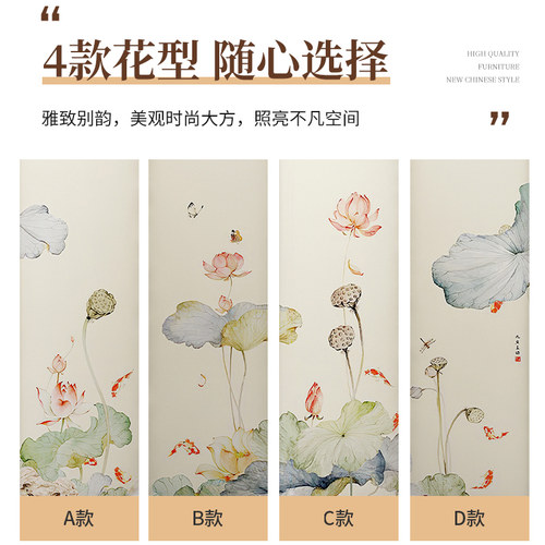 屏风隔断客厅进门遮挡可移动摺叠现代简约轻奢办公室家用纱画屏风