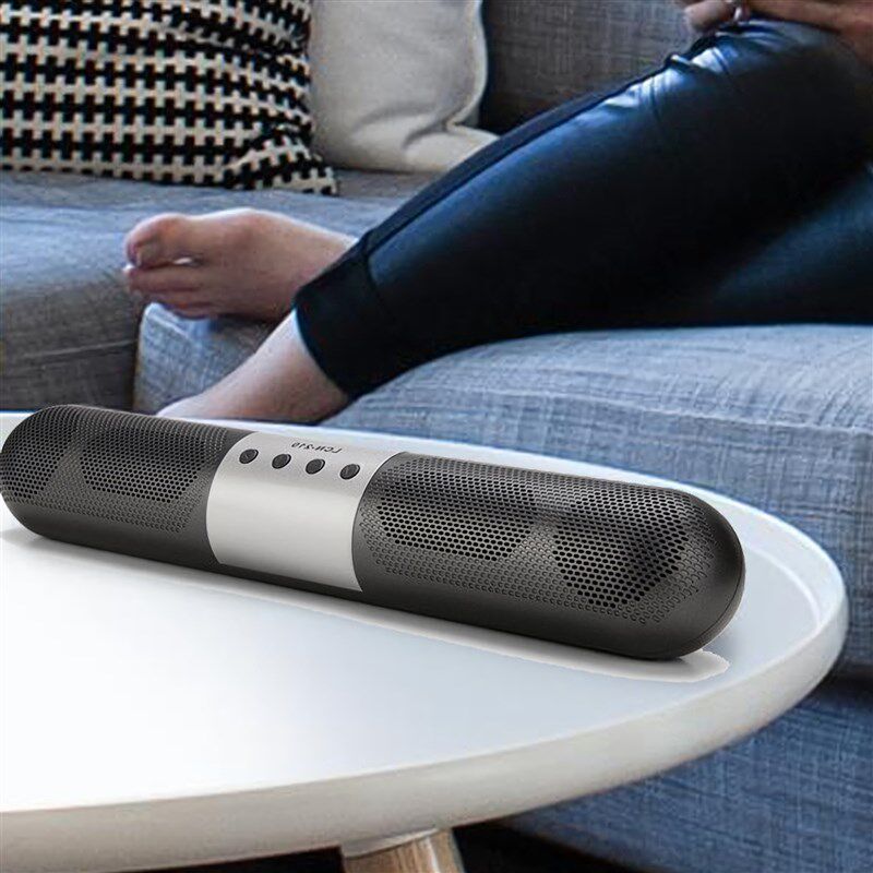 长条蓝牙音箱无线车载插卡U盘重低音炮大音量家用电脑声霸小音响