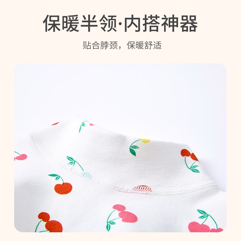 男女童半高领保暖假领子婴儿纯棉打底内搭防风寒围脖衣领太大神器