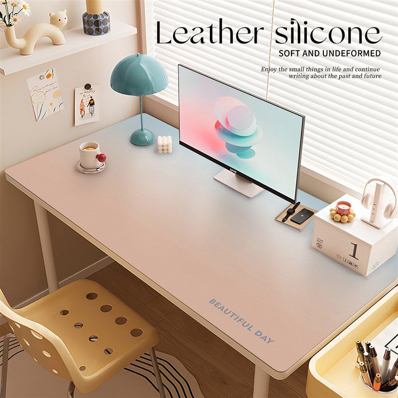 漫反射护眼书桌垫大号鼠标垫学生学习办公专用皮革桌垫写字台桌布
