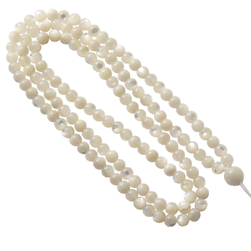 珍珠母贝项链螺钿珠子老鱼骨吊坠挂绳男款女款挂脖贝母挂件挂坠绳