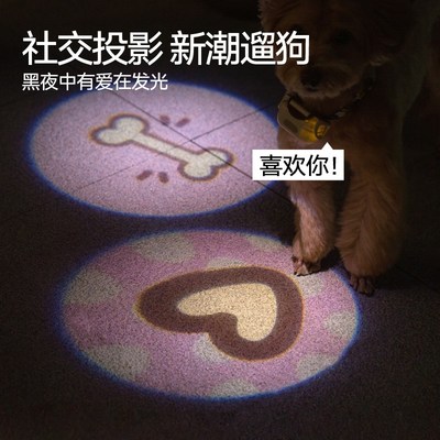 mewoofun遛狗灯狗狗夜行灯遛狗夜灯防走失宠物发光灯吊坠狗灯项圈