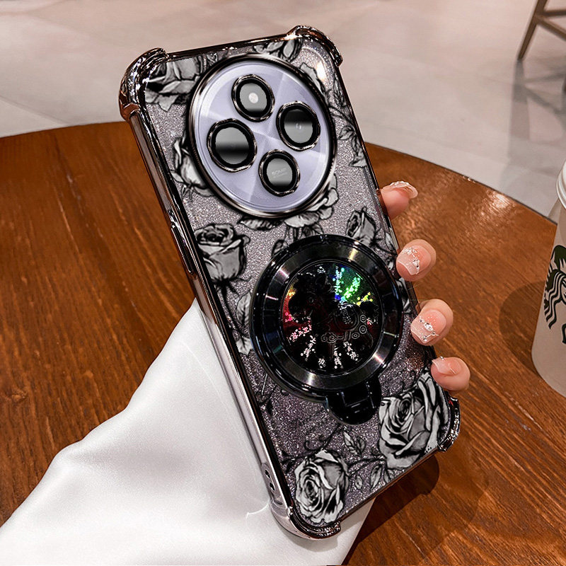 POCOM7手机壳pocom7玫瑰印花马上有钱支架新年款国风国潮时尚气囊镜头全包闪粉渐变ins风简约高级保护套,3C数码配件,手机保护套/壳,淘宝优惠券,粉丝福利购,淘宝优惠卷