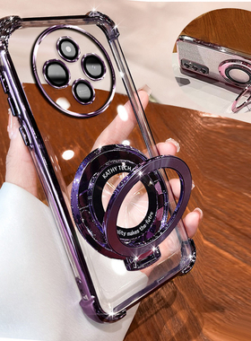 印度 POCOC67 手机壳 pococ67 印度版磁吸支架高级感电镀高透奢感爆款高端壳