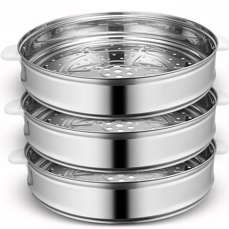 电饭煲不锈钢蒸笼大容量蒸锅蒸包层8L1y0L13L18L23L28L36L45升篦
