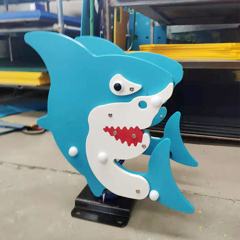 幼儿园PE板塑料弹簧摇摇乐动物摇摇马公园广场跷跷板儿童游乐设施