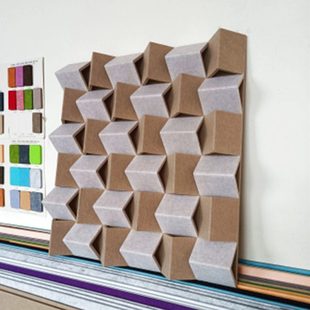 声学扩散吸音板二次余数消除回声增加漫反射环保阻燃聚酯纤维材质