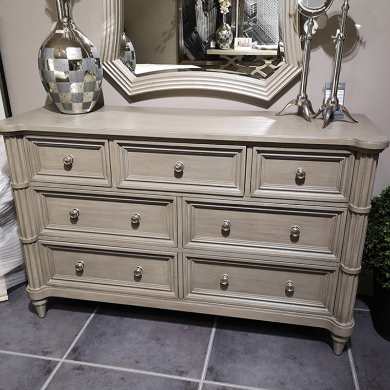 美式实木斗柜轻奢卧室收纳柜ART莫里印象客厅抽屉柜储物柜七斗柜