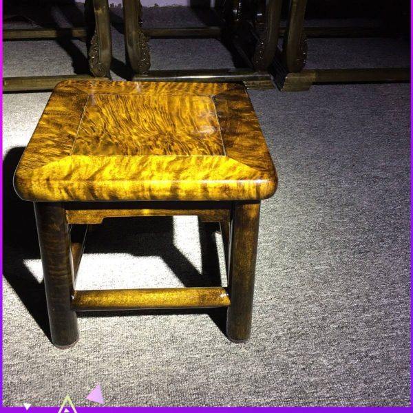 仙知古作金丝楠木大叶桢楠阴沉木色小方凳高端水波纹儿童凳户外,住宅家具,儿童踏脚凳（原婴童）,淘宝优惠券,粉丝福利购,淘宝优惠卷