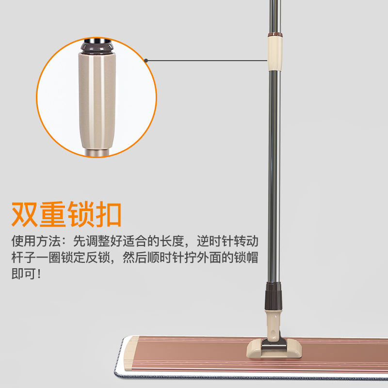 平板拖把2022新款家r用一拖懒人地拖保洁阿姨大墩布抹布拖地神器