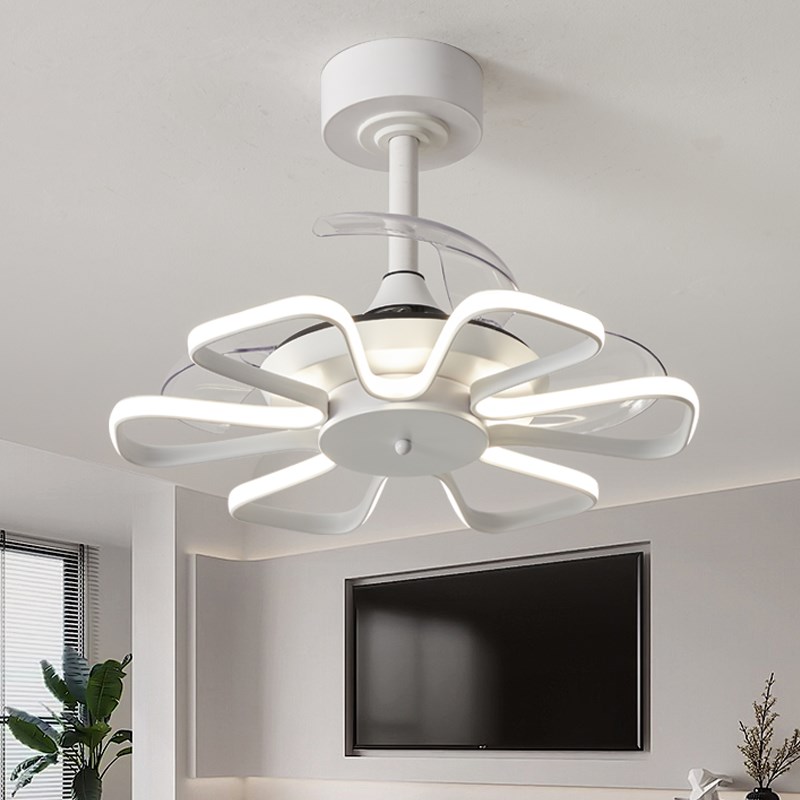 客厅餐厅吊扇灯2025年新款新型网红吸顶风扇灯家用卧室Z隐形电扇