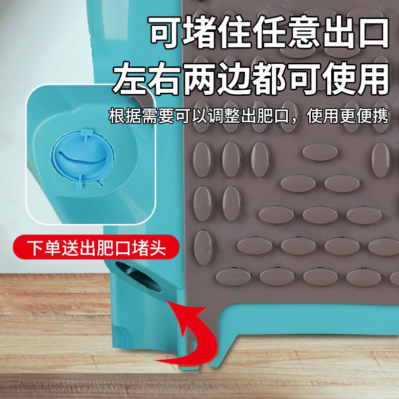 施肥神器a农用双管顺肥不锈钢多功能撒下追肥料工具丢放肥料器背