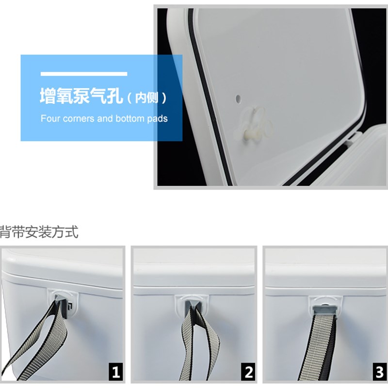 带增氧气孔海船钓养虾饵活鱼冰箱10升冷藏保温可坐超轻迷你小型箱