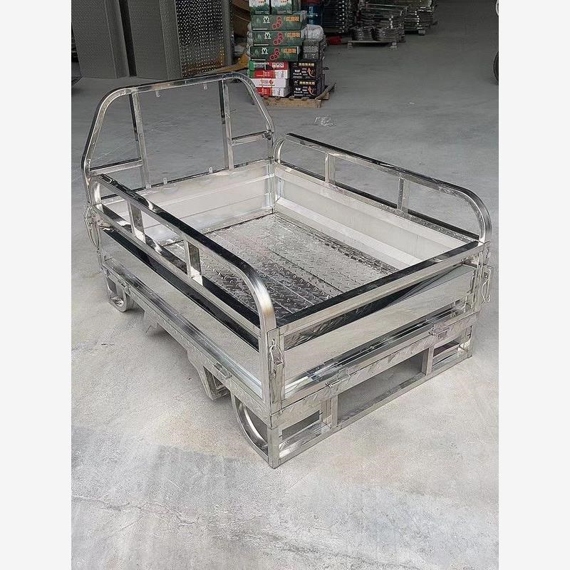 电动三轮车厢定j制摩托三轮车车箱不锈钢货箱翻斗配件大全
