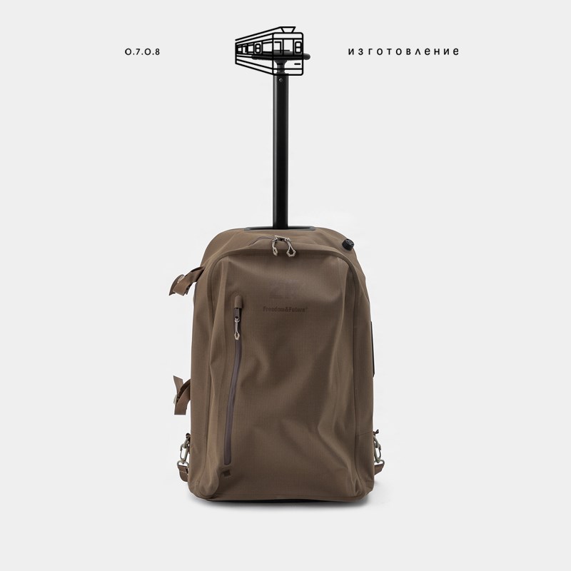 北欧设计师风 重工无缝工艺拉杆箱气密行李箱包 二合一功能双肩包