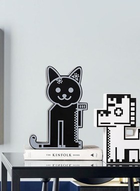 异形卡通动物陶瓷花瓶创意摆件桌面玄关柜客厅样板间儿童房装饰品