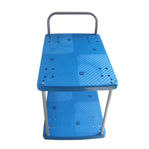 森凡Sevan 双层平板推车带护栏静音平板车手拉车双层手推车小推车