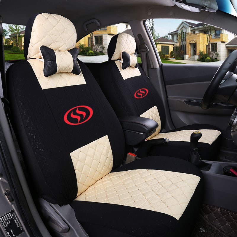 易咖X5S X6 M30 E8t E9电动汽车四季通用全包专用座椅布艺坐垫座