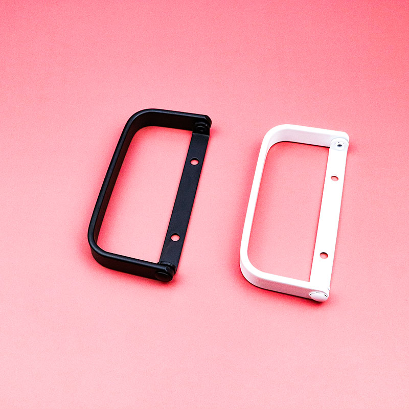 小折叠门拉手铝合金n卫生间折叠门明装暗装玻璃拉手无下轨开关执