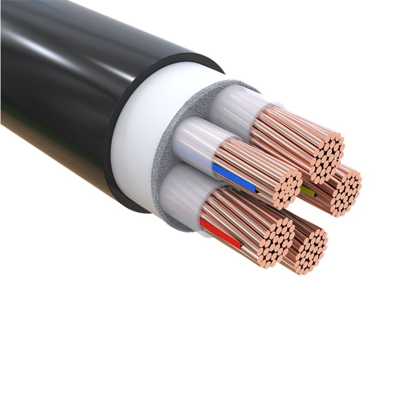 国标纯铜芯YJV2 3 4 5芯10 16 2E5 35 50平方三相电缆线室户外电