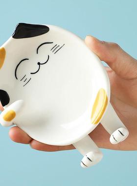 家用卡通陶瓷锅盖架锅铲架一体筷子托勺子置物架厨房放锅盖神器br