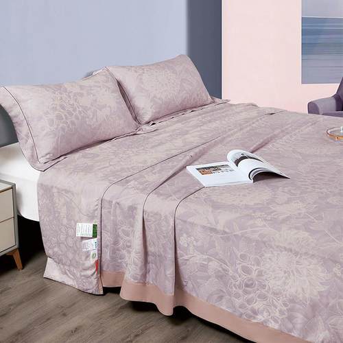 支三层加厚重磅竹纤维凉席三件套空调可机洗水洗床单软凉席子