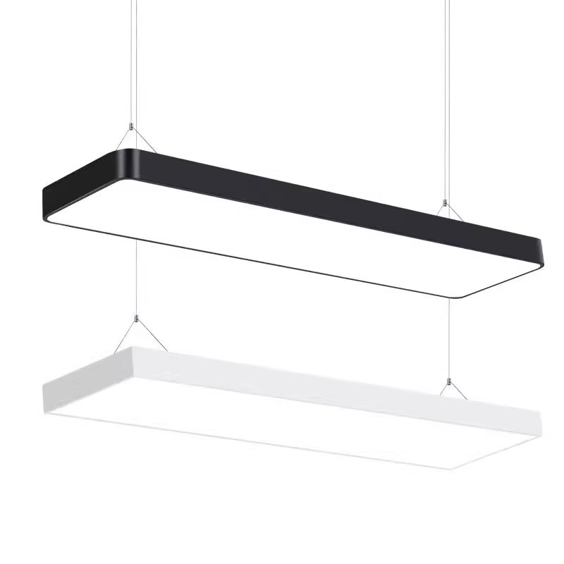 LED三色变e光超亮一字长条灯办公室护眼条形铝方通格栅商用吊灯