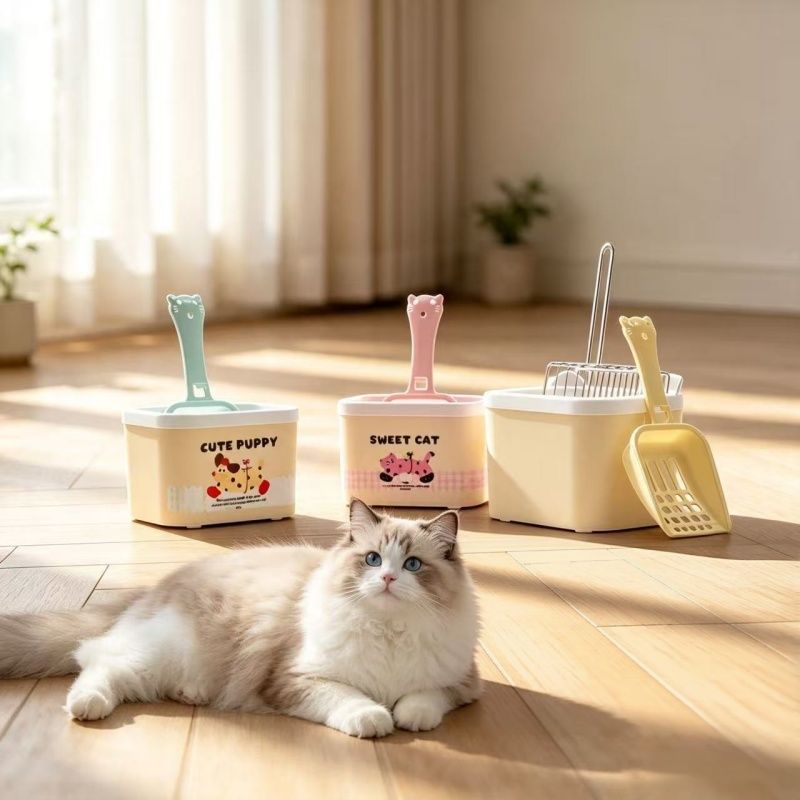 猫砂铲子猫砂专用铲子底座金属猫砂铲置物架收纳盒猫砂铲收纳盒