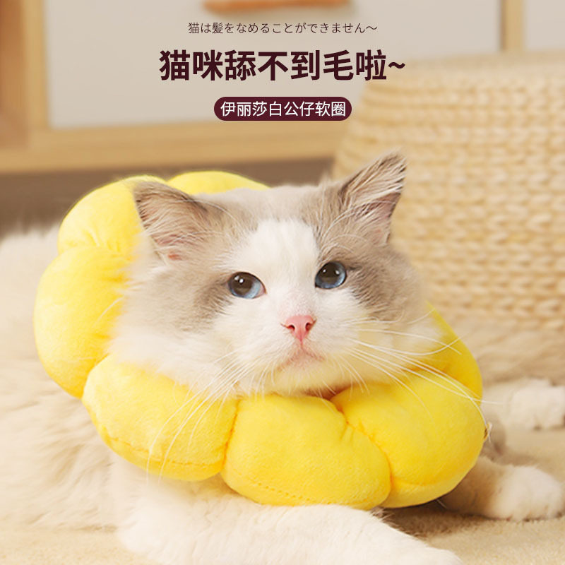 伊丽莎白项圈猫咪绝育防舔项圈颈圈防舔防咬猫猫头套猫咪围脖