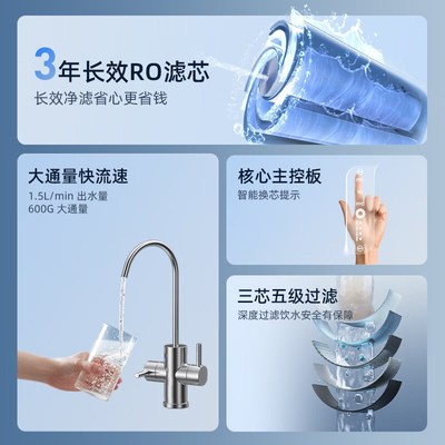 志高净水器政府补贴家用直饮厨房自来水ROL反渗透滤芯通用净水机