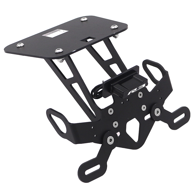 适用雅马哈YZF-R3 R25 MT03 MT25 19-23P年改装后短尾车牌后牌照