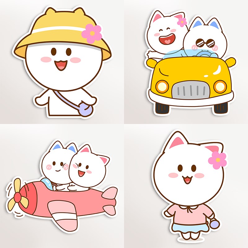 桃小仙卡通动漫可爱冰箱贴磁贴个性创意亚克力磁力冰箱贴