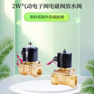 DN50 DN20 放水管电子阀控制阀气动22OV DN16 2w常闭电磁阀DN08