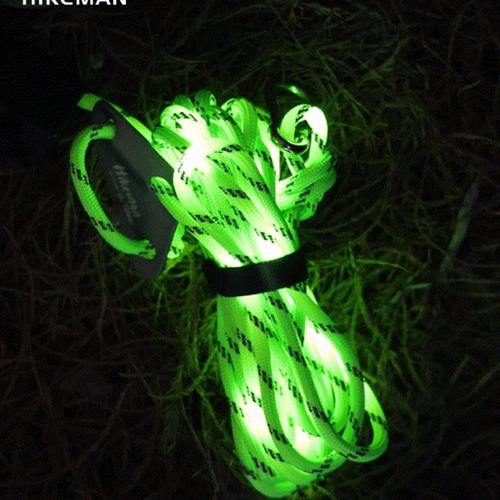 发光风绳营绳户外露营拉绳天幕帐篷反光夜光防风绳子警示防绊倒灯