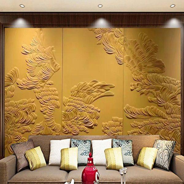 现代简约沙发软包皮雕床头电视客厅卧室浮雕背景墙酒店3D刺绣硬包