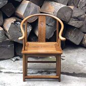 红木家具鸡翅木圈椅原木椅子中式 仿古实木茶椅太师椅办公室休闲椅