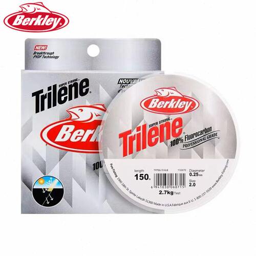 贝克力Berkley 22新款超霸路亚前导线碳线主线子线透明钓鱼碳素线