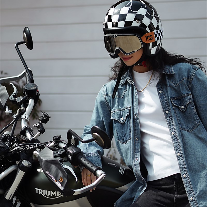 3c认证覆古半盔摩托车瓢t盔男哈雷巡航机车头盔夏季电动车安全帽