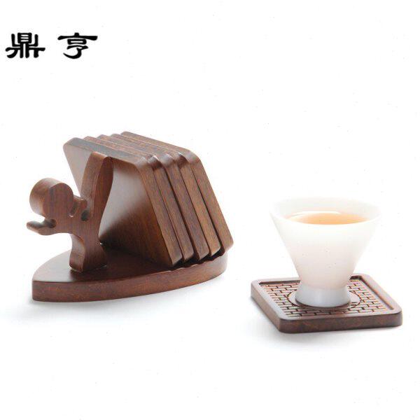 鼎亨重竹子茶杯垫杯托功夫茶具配件茶杯隔热垫防烫加厚 创意茶道