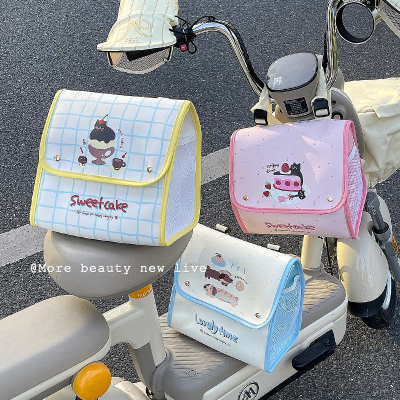 电动车挂物包g防水大号电瓶自行车前置物兜大容量储物挂包收纳袋