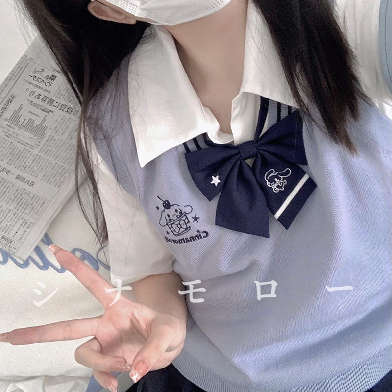 【梗豆物语】h三丽鸥合作款*玉桂狗蝴蝶结*jk制服领结