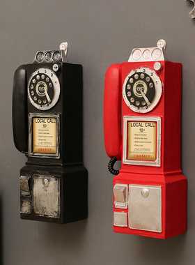 老式复古电话机摆件怀旧老物件仿真模型80座机咖啡厅装饰摆设