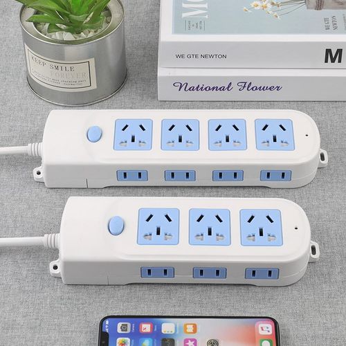 多孔排插2500w侧插家用办公插座多功能插排一体铜片阻燃接线板