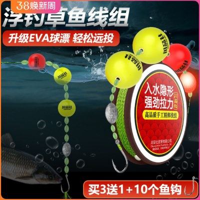 新款路亚浮钓草鱼线组洛阳球球钓夜光浮球专用前导线钓组钓鱼神器,户外/登山/野营/旅行用品,线组,淘宝优惠券,粉丝福利购,淘宝优惠卷