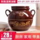 陶瓷油罐厨房密封家用油坛土陶油壶耐高温装 猪油罐子盐罐米桶米缸