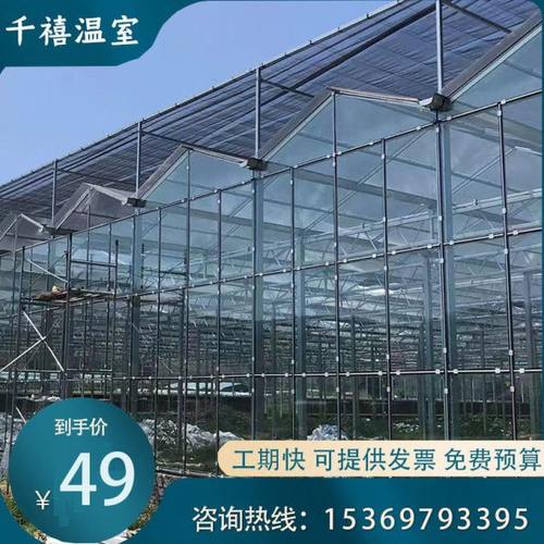 新型智能玻璃温室大棚 蔬菜大棚温室大棚骨架 现代化农业设施大棚