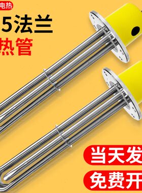 工业大功率115法兰加热管220V导热油锅炉水箱电加热棒380V电热管