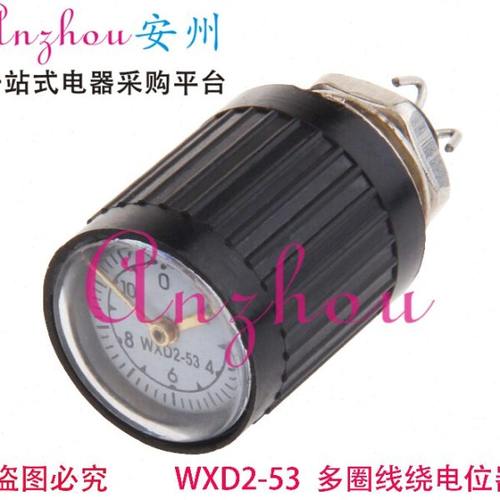 WXD2-53 470欧 多圈旋转 电位器 指针式 带表刻度 精密多圈电位器